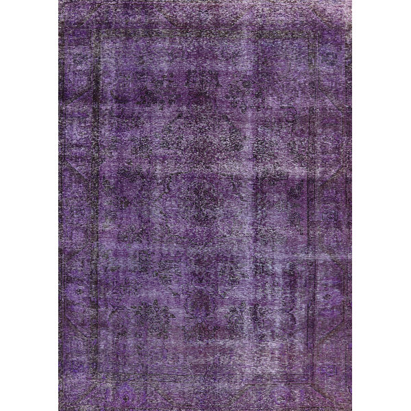17 Stories Dark Purple Rug Wayfair